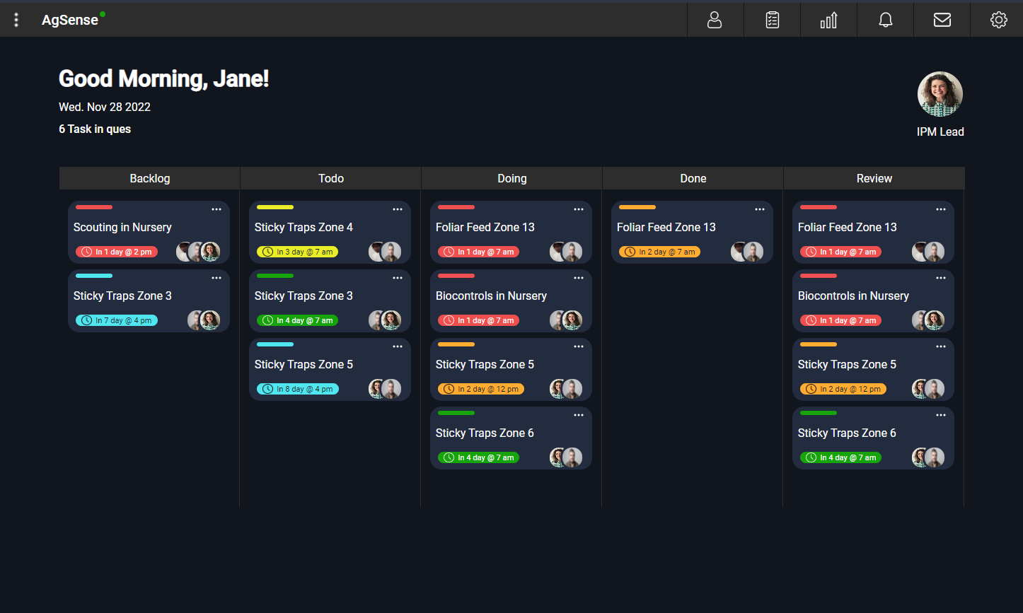 Kanban style Mockup